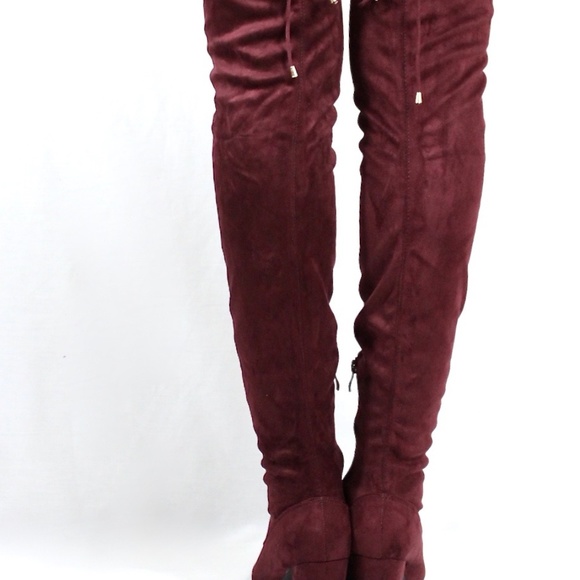 Round Toe Over The Knee Thigh High Dress Boots - Picture 4 of 4